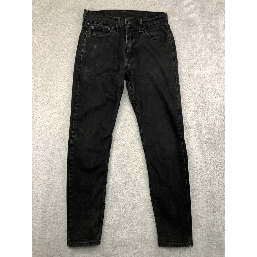 Levis 512 Jeans Mens 28x28 (Tag 29x30) Black Slim Tapered Stretch